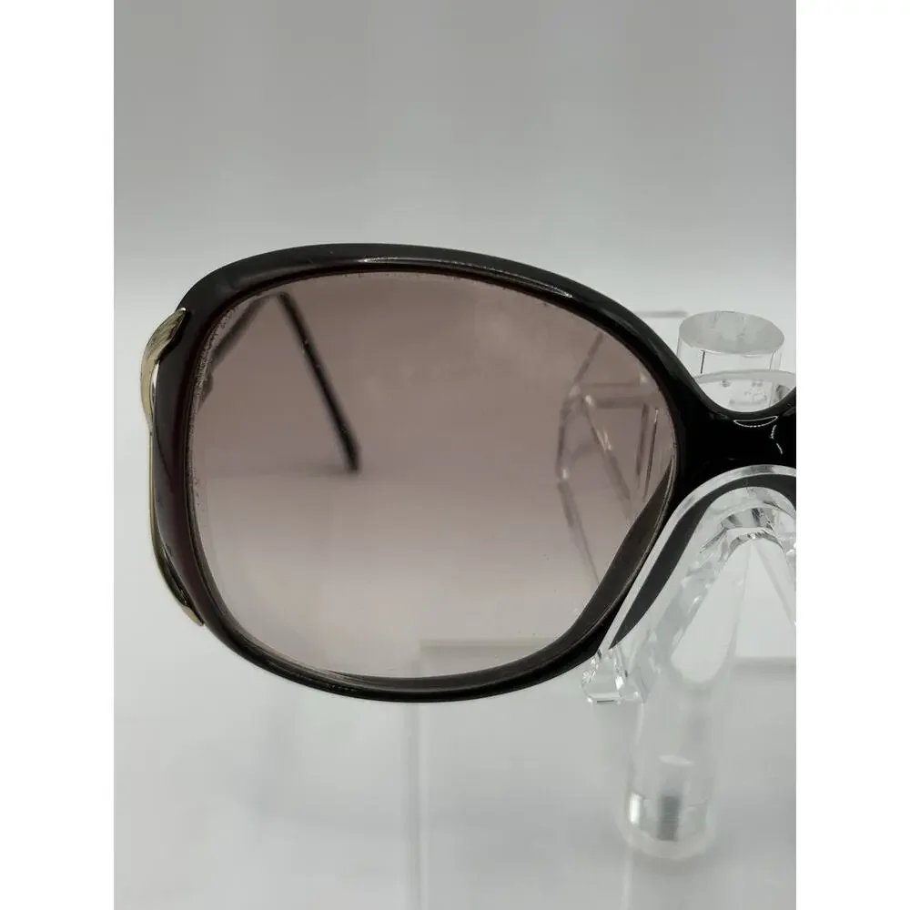 BerDel Oversized Sunglasses Black Gold Gradient Women Italy